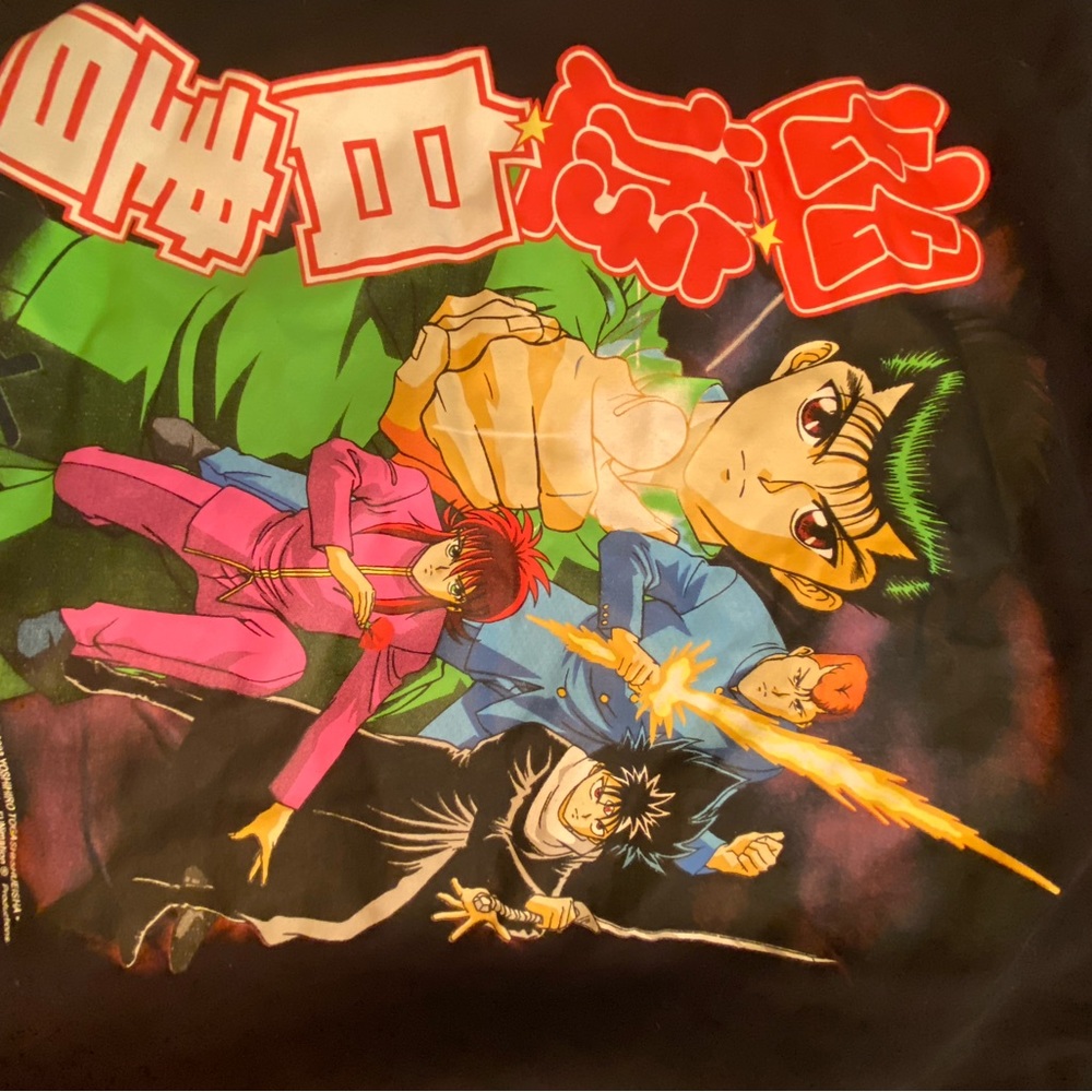 Yu Yu Hakush Anime Hoodie - Small, Black